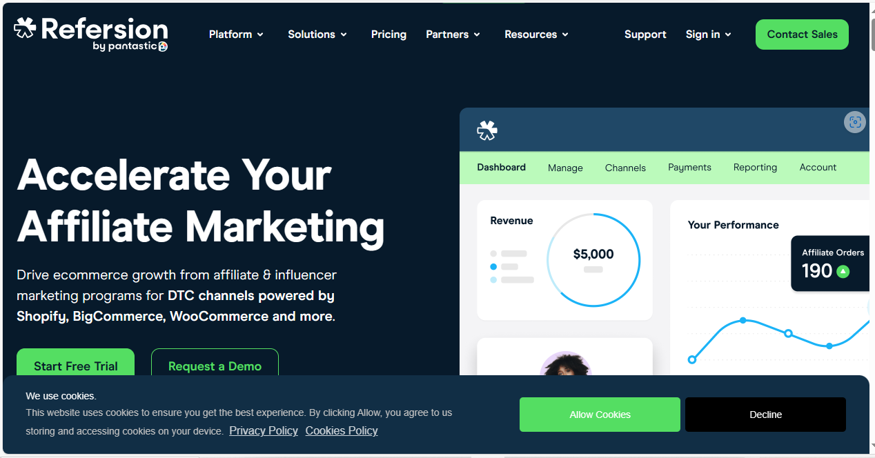 Refersion affiliate marketing tools