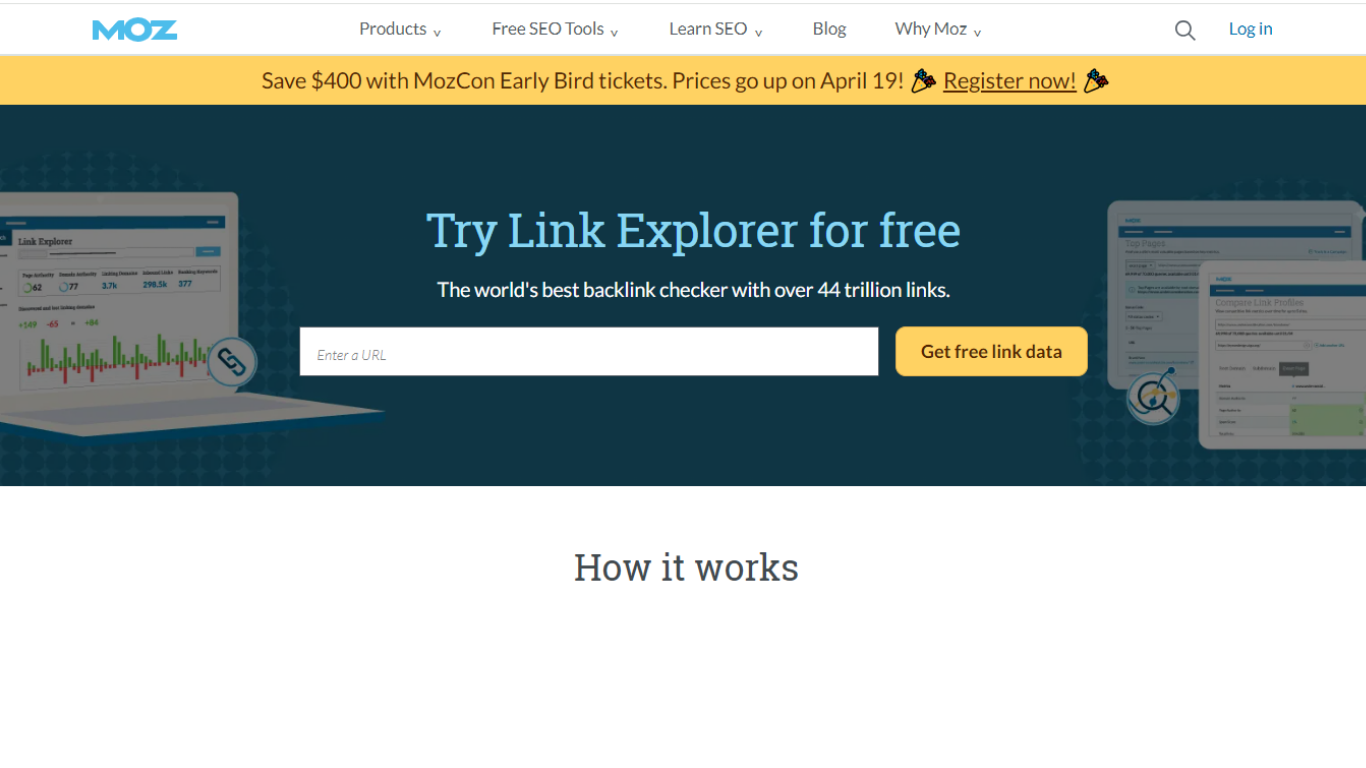 Moz Link Explorer Off-page SEO Tool