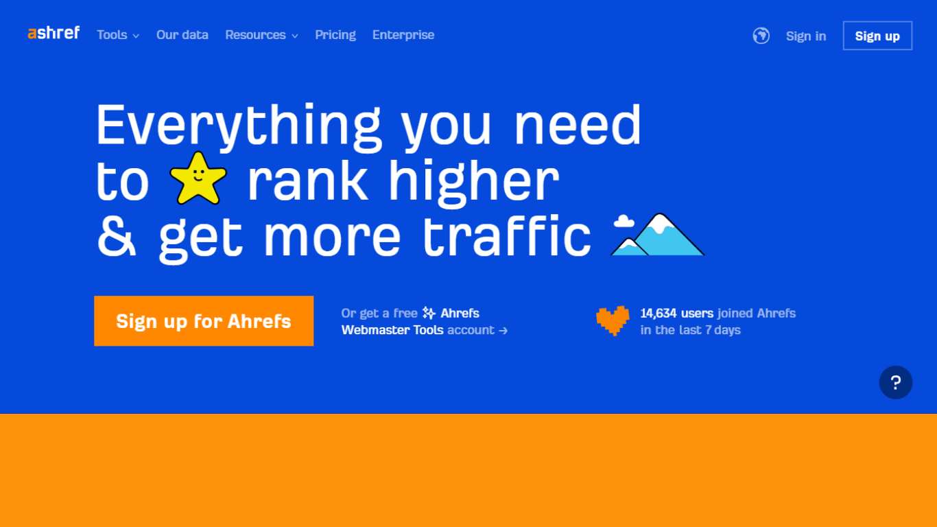 Ahrefs offers a backlink checker tool 